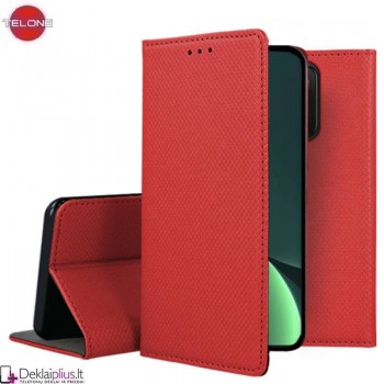 Telone atverčiamas dėklas - raudonas (Xiaomi 13T/13T Pro) Telone atverčiamas dėklas - raudonas (Xiaomi 13T/13T Pro)